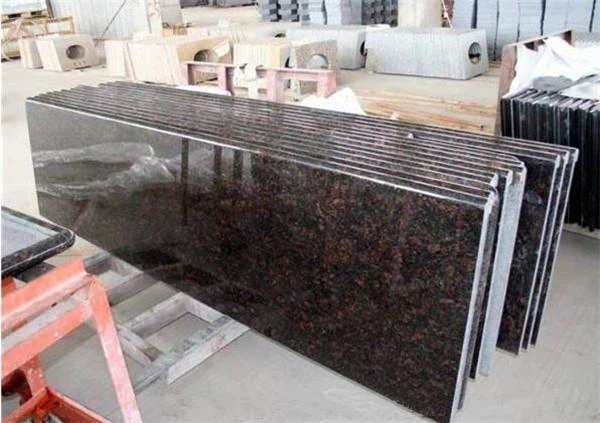 tan brown granite countertops kitchen polished