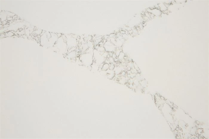 white quartz with brown veins for kitchen