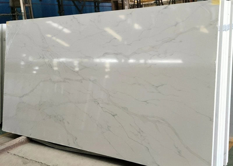 Statuario vigaria quartz slabs for vanity top