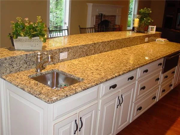 santa cecilia gold granite countertop