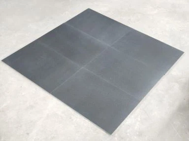 Azulejo de granito negro pulido