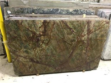 Azulejo de granito verde selva tropical