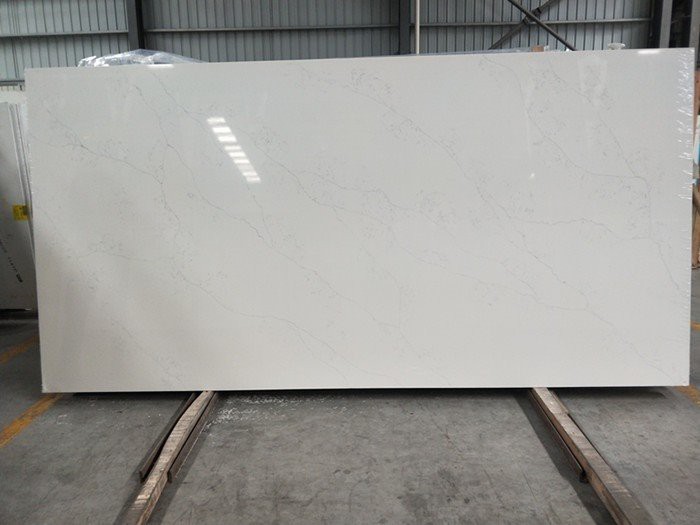 Calacatta alto white quartz slab