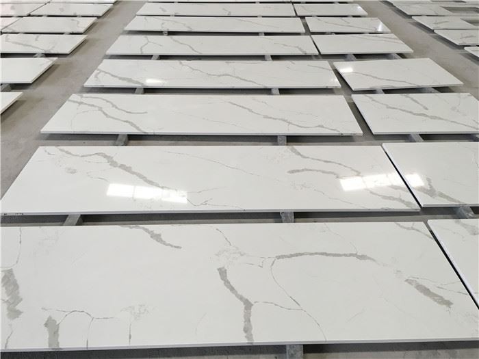 calacatta quartz countertops polished