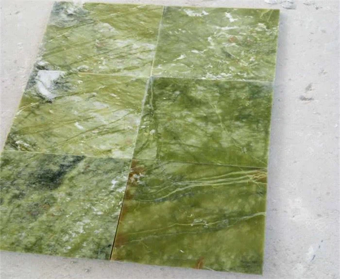 Light green marble flooring tiles