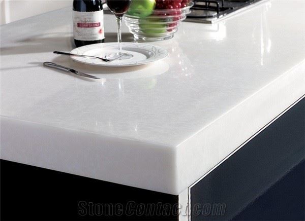 pure white marble countertops for kitchen