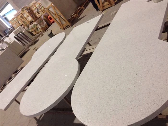 white galaxy quartz countertops for table