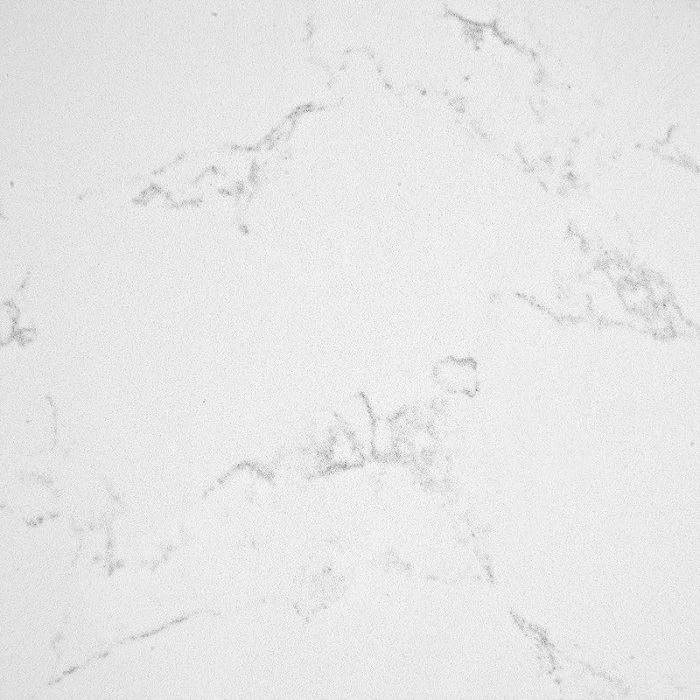 Aspen white quartz slab polished