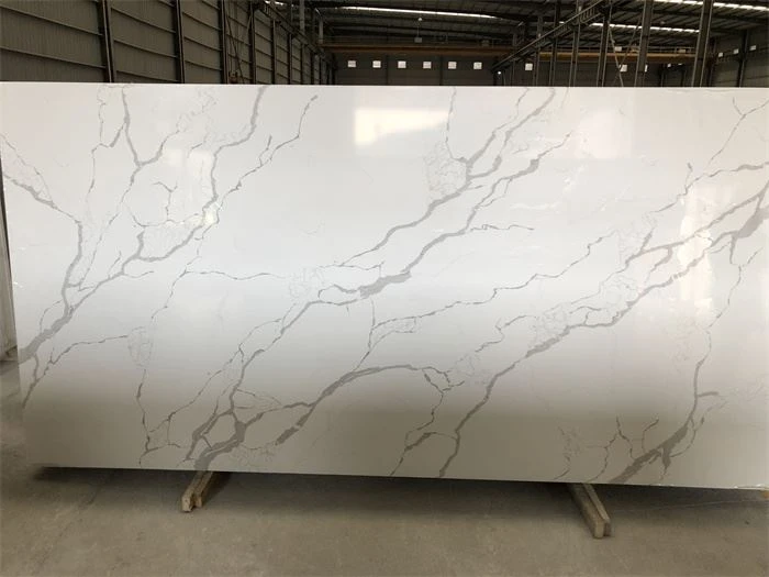 calacatta clara quartz for vanity