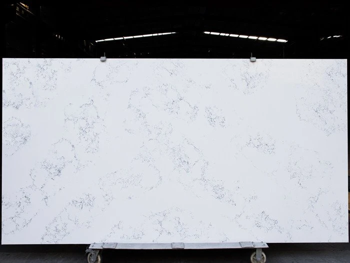 Cocina de cuarzo blanco Carrara