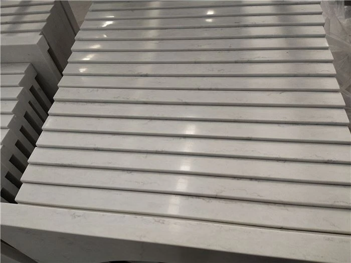 organic white quartz countertops polished