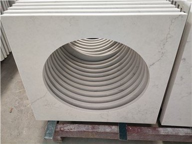 Tocador de baño de cuarzo blanco