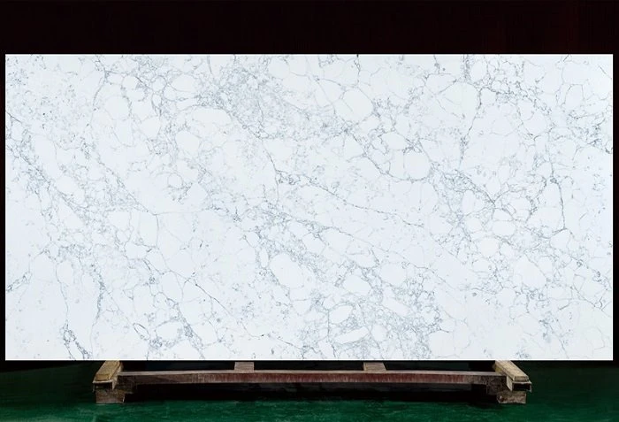 Encimeras de cuarzo blanco de mármol estatuario