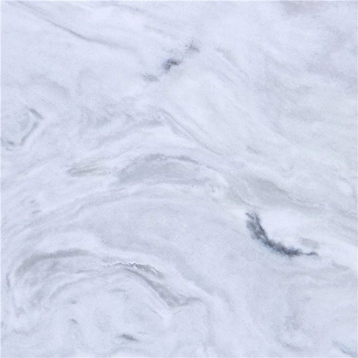 white fusion quartz countertop for vanity