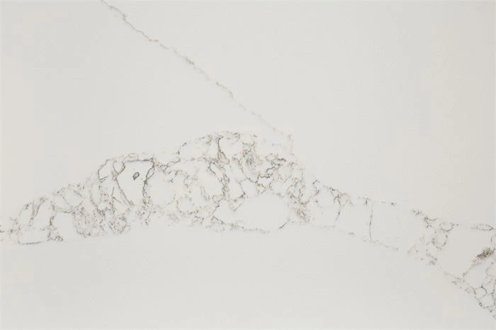 white quartz with brown veins for vanity