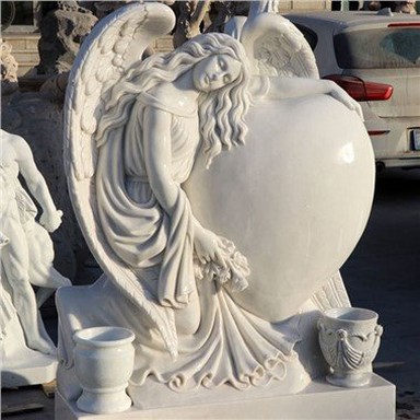 Mármol de lápida de ángel