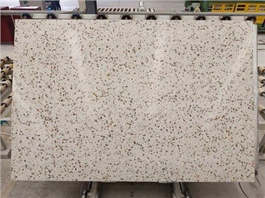 Losas de terrazo beige