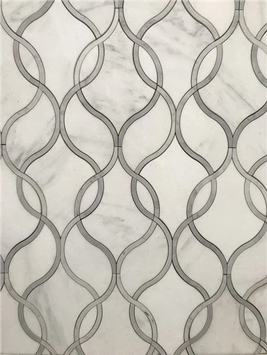 Murales de azulejos de mosaico de mármol