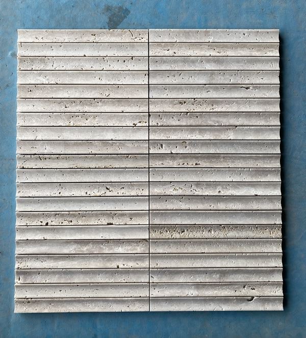 Mosaico de ranura de travertino beige