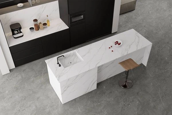 Encimeras de piedra sinterizada de Bianco StatUario