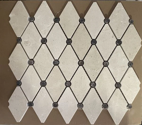 Azulejo de mosaico de mármol de diamante