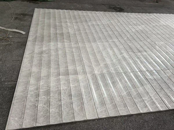Fluted Grey Marble Tiles