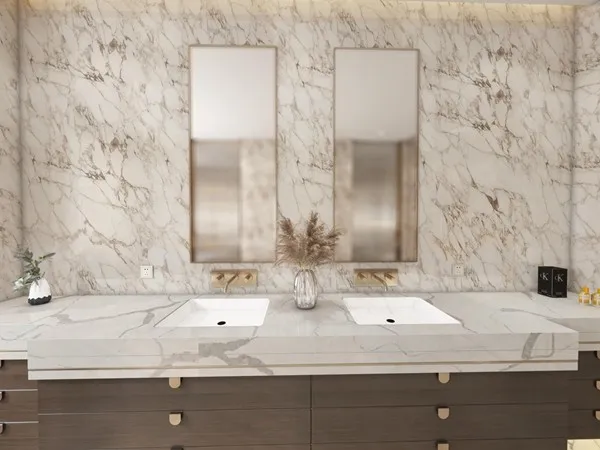gold vein quartz vanity top