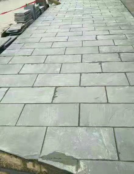 Grey Green Slate Floor Tile