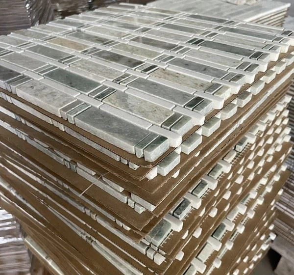 Ming Green Marble Mosaic Floor Tile