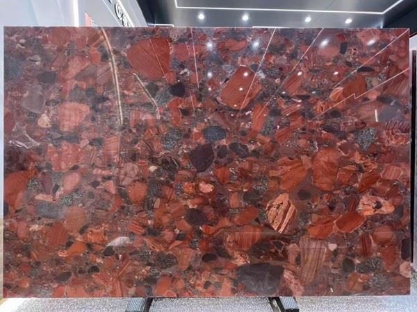 Rhodium Bahia Red Granite