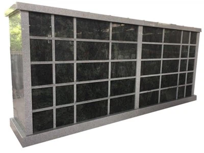 Columbario de granito gris de 120 nichos