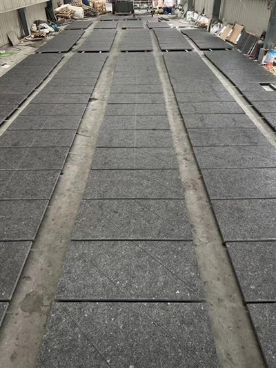 Granito negro angoleño cepillado