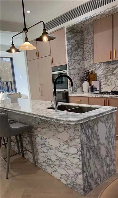 Encimeras de mármol Arabescato Venato