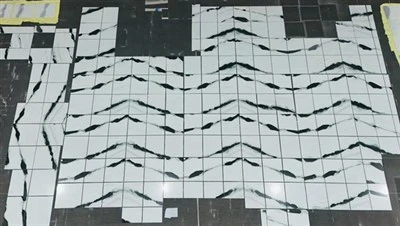 Azulejo de mármol blanco Panda