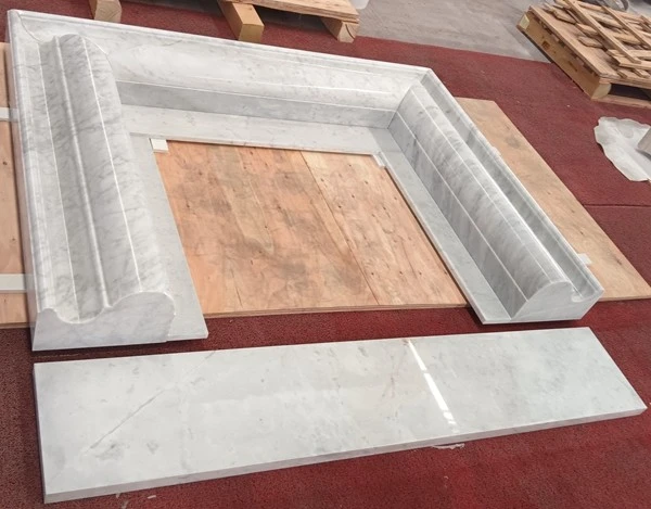 Carrara Marble Fireplace