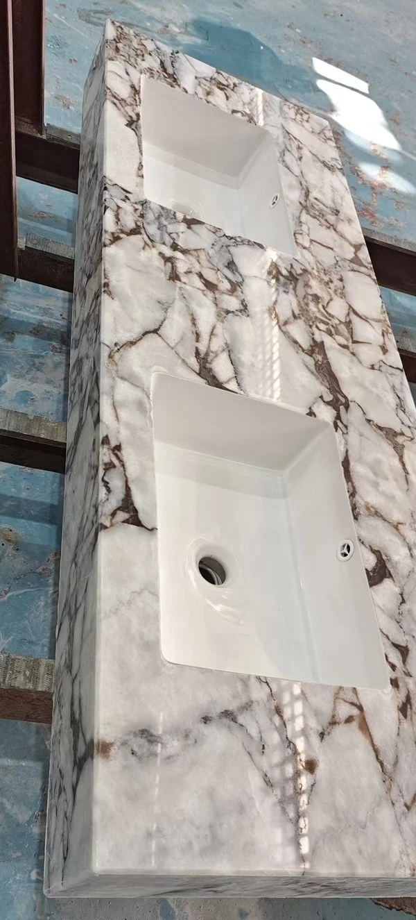 Elephant White Marble vanity Counter top