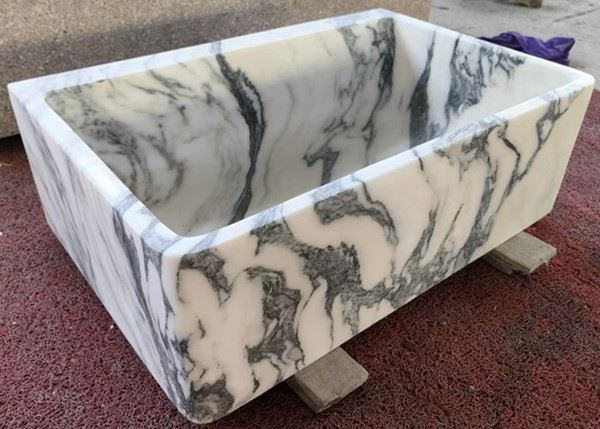 Arabescato Marble Marble Vessel Sink