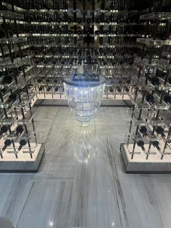 Crystal Wood Marble Floor Tiles